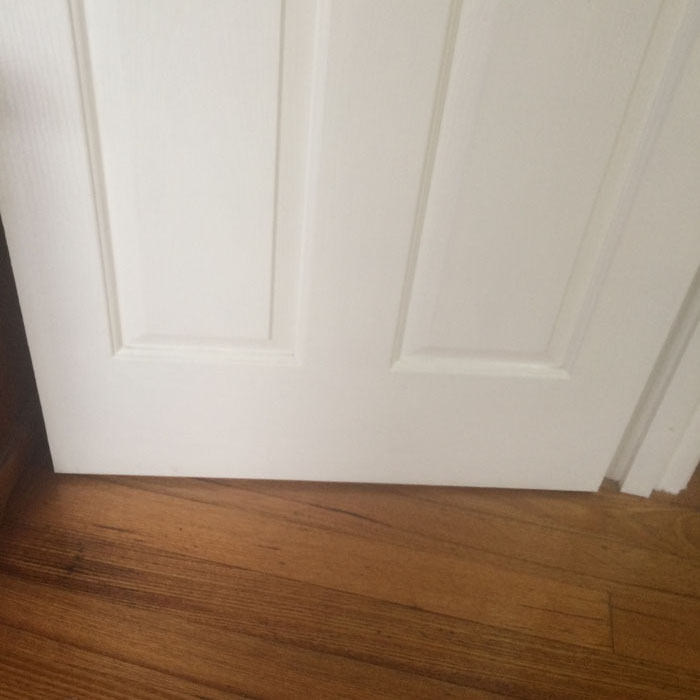 how to repair rubbing  door